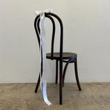 Maxbell 10x Satin Wedding Chair Bows Elegant with Ties for Background Banquet Events