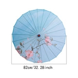 Maxbell Chinese Oiled Paper Umbrella Oriental Parasol for Photography Costumes Props Style A