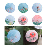 Maxbell Chinese Oiled Paper Umbrella Oriental Parasol for Photography Costumes Props Style A