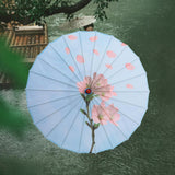 Maxbell Chinese Oiled Paper Umbrella Oriental Parasol for Photography Costumes Props Style C