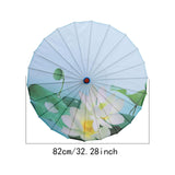 Maxbell Chinese Oiled Paper Umbrella Oriental Parasol for Photography Costumes Props Style D