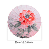 Maxbell Chinese Oiled Paper Umbrella Oriental Parasol for Photography Costumes Props Style E