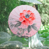 Maxbell Chinese Oiled Paper Umbrella Oriental Parasol for Photography Costumes Props Style E
