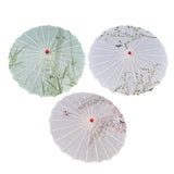 Maxbell Chinese Oiled Paper Umbrella Oriental Oil Paper Parasol for Costumes Wedding Pink