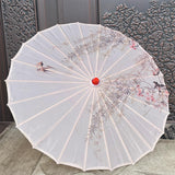 Maxbell Chinese Oiled Paper Umbrella Oriental Oil Paper Parasol for Costumes Wedding Pink