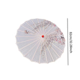 Maxbell Chinese Oiled Paper Umbrella Oriental Oil Paper Parasol for Costumes Wedding Pink