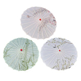 Maxbell Chinese Oiled Paper Umbrella Oriental Oil Paper Parasol for Costumes Wedding Pink