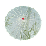 Maxbell Chinese Oiled Paper Umbrella Oriental Oil Paper Parasol for Costumes Wedding Green