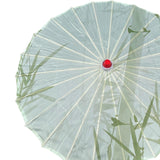 Maxbell Chinese Oiled Paper Umbrella Oriental Oil Paper Parasol for Costumes Wedding Green