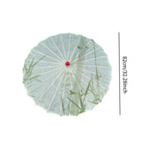 Maxbell Chinese Oiled Paper Umbrella Oriental Oil Paper Parasol for Costumes Wedding Green