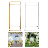 Maxbell Wedding Arch Backdrop Stand Wedding Venue Decor for Home Graduation Birthday Gold