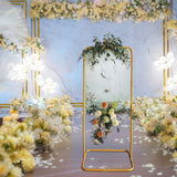 Maxbell Wedding Arch Backdrop Stand Wedding Venue Decor for Home Graduation Birthday Gold