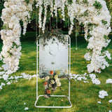 Maxbell Wedding Arch Backdrop Stand Wedding Venue Decor for Home Graduation Birthday White