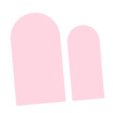 Maxbell 2 Pieces Arch Backdrop Covers Practical Fashion Round Top for Ceremony Decor Pink