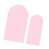 Maxbell 2 Pieces Arch Backdrop Covers Practical Fashion Round Top for Ceremony Decor Pink