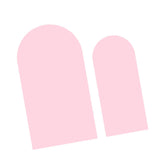 Maxbell 2 Pieces Arch Backdrop Covers Practical Fashion Round Top for Ceremony Decor Pink