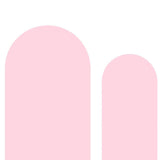 Maxbell 2 Pieces Arch Backdrop Covers Practical Fashion Round Top for Ceremony Decor Pink