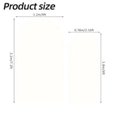Maxbell 2 Pieces Arch Backdrop Covers Practical Fashion Round Top for Ceremony Decor White