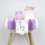 Maxbell Half Birthday High Chair Banner Creative for Theme Party Supplies Boys Girls Only Banner