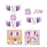 Maxbell Half Birthday High Chair Banner Creative for Theme Party Supplies Boys Girls Only Banner