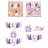 Maxbell Half Birthday High Chair Banner Creative for Theme Party Supplies Boys Girls Only Banner