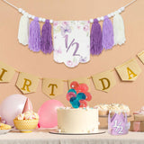 Maxbell Half Birthday High Chair Banner Creative for Theme Party Supplies Boys Girls With Hat