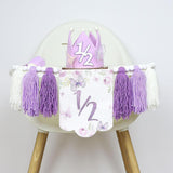 Maxbell Half Birthday High Chair Banner Creative for Theme Party Supplies Boys Girls With Hat