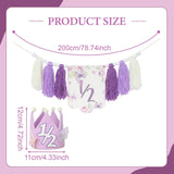 Maxbell Half Birthday High Chair Banner Creative for Theme Party Supplies Boys Girls With Hat