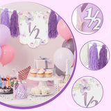 Maxbell Half Birthday High Chair Banner Creative for Theme Party Supplies Boys Girls With Hat