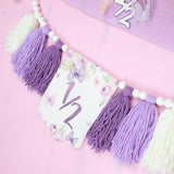 Maxbell Half Birthday High Chair Banner Creative for Theme Party Supplies Boys Girls With Hat and Plug