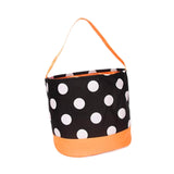 Maxbell Halloween Candy Basket Empty Halloween Decoration Lightweight Storage Basket White Dots