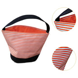 Maxbell Halloween Candy Basket Empty Halloween Decoration Lightweight Storage Basket Orange stripes
