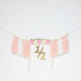 Maxbell Half Birthday Highchair Banner Backdrop Decor for Photo Prop Gift Boys Girls Pink No Hat