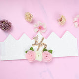 Maxbell Half Birthday Highchair Banner Backdrop Decor for Photo Prop Gift Boys Girls Pink No Hat