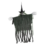 Maxbell Hanging Halloween Skeleton Decoration Flying for Porch Courtyard green
