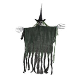 Maxbell Hanging Halloween Skeleton Decoration Flying for Porch Courtyard green
