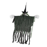 Maxbell Hanging Halloween Skeleton Decoration Flying for Porch Courtyard green
