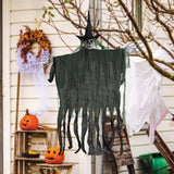 Maxbell Hanging Halloween Skeleton Decoration Flying for Porch Courtyard green