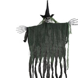 Maxbell Hanging Halloween Skeleton Decoration Flying for Porch Courtyard green