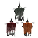Maxbell Hanging Halloween Skeleton Decoration Flying for Porch Courtyard green