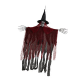Maxbell Hanging Halloween Skeleton Decoration Flying for Porch Courtyard red