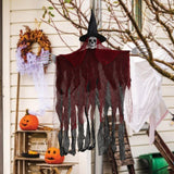Maxbell Hanging Halloween Skeleton Decoration Flying for Porch Courtyard red