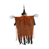 Maxbell Hanging Halloween Skeleton Decoration Flying for Porch Courtyard orange