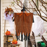 Maxbell Hanging Halloween Skeleton Decoration Flying for Porch Courtyard orange