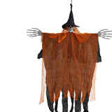 Maxbell Hanging Halloween Skeleton Decoration Flying for Porch Courtyard orange
