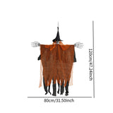 Maxbell Hanging Halloween Skeleton Decoration Flying for Porch Courtyard orange