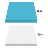 Maxbell 3Pcs Foam Slab Sheets DIY DIY Material for Carving Architecture Fairy Garden blue