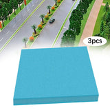 Maxbell 3Pcs Foam Slab Sheets DIY DIY Material for Carving Architecture Fairy Garden blue