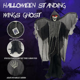 Maxbell Halloween Hanging Grim Reaper Decor Scary Flying for Outside Yard Home