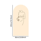 Maxbell Arch Cover 6.5ft Backdrop Cover for Photo Photography Prop Pregnancy Parties